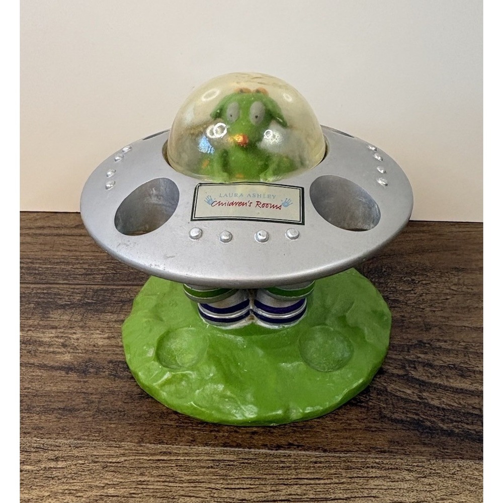 Laura Ashley Spacecraft Dog Alien UFO Child Kid Toothbrush Holder Space